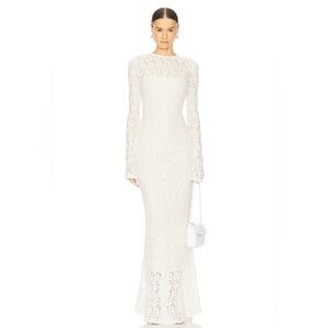 Elegant White Lace Dress